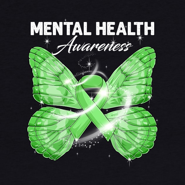 Mental Health Awareness Butterfly by peskyrubeus